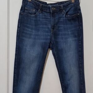GAP Womens Dark Blue Straight Jeans
